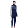Muslim Swimsuit Swimwear Burqini Bathing Suit   dark blue   S - Mega Save Wholesale & Retail - 1