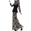 Muslim Lace Suit Malaysian Women Garments Dress   black   M