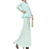Muslim Lace Suit Malaysian Women Garments Dress   green   M