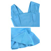 Woman Slim Elastic Dress Square Collar Full Dress   blue   S - Mega Save Wholesale & Retail - 2