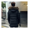Man Down Coat Thick Long Fur Collar  black   M - Mega Save Wholesale & Retail - 3