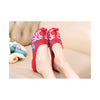 Old Beijing Red Embroidered Shoe Slippers for Women Online in Slipsole National Style with Colorful Patterns - Mega Save Wholesale & Retail - 1