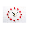 Beautiful Flower Romantic Rose DIY Wall Clock DIY Clock Countryside Simple Fashionable Creative Silent    red - Mega Save Wholesale & Retail