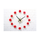 Beautiful Flower Romantic Rose DIY Wall Clock DIY Clock Countryside Simple Fashionable Creative Silent    red - Mega Save Wholesale & Retail