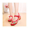 Colorful Phoenix Old Beijing Embroidered Cloth Shoes Woman National Style Square Dance  red - Mega Save Wholesale & Retail - 1