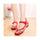Colorful Phoenix Old Beijing Embroidered Cloth Shoes Woman National Style Square Dance  red - Mega Save Wholesale & Retail - 1