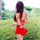 Women Backless Drape Pure Color Swimsuit Swimwear Bathing Suit  red - Mega Save Wholesale & Retail - 2