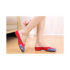 Old Beijing Cloth Shoes Slippers Embroidered Shoes Slipsole Sandals National Style  red - Mega Save Wholesale & Retail - 3