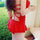 Women Backless Drape Pure Color Swimsuit Swimwear Bathing Suit  red - Mega Save Wholesale & Retail - 3
