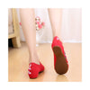 Old Beijing Cloth Shoes Summer National Style Embroidered Shoes Increased within Square Dance Shoes Mom Vintage Shoes red - Mega Save Wholesale & Retail - 3