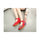 Spring Mary Jane Chinese Shoes in High Heeled Vintage Old Beijing Style & Red Shade with Ankle Straps - Mega Save Wholesale & Retail - 3