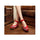 Colorful Phoenix Embroidered Red High Heel Shoes for Woman in Ankle Straps - Mega Save Wholesale & Retail - 4