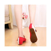 Old Beijing Red Casual Embroidered Shoes for Women Low Cut National Style with Beautiful Floral Designs & Ankle Straps - Mega Save Wholesale & Retail - 4