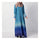 Muslim Long Dress Middle East Women Garments   blue    M