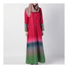 Muslim Long Dress Middle East Women Garments   rose red   M