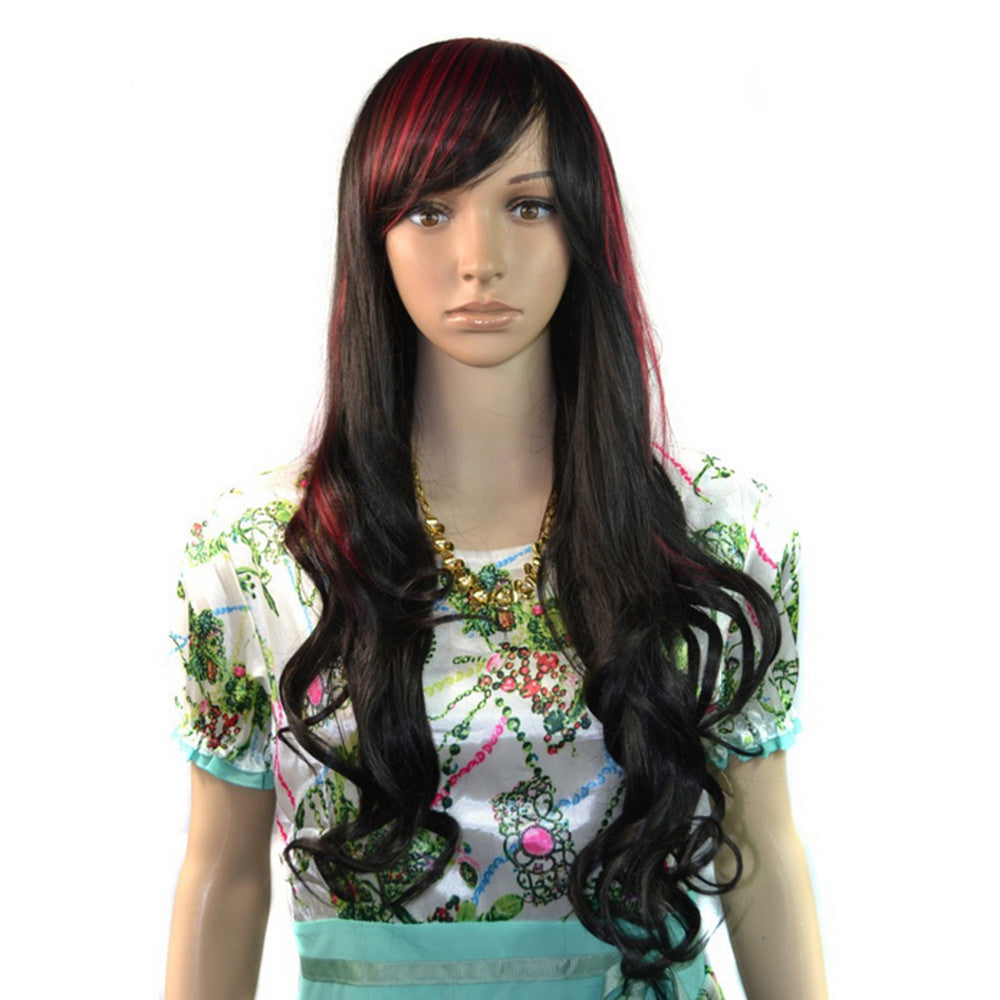 Wig Tilted Frisette Long Curled Hair Cap - Mega Save Wholesale & Retail - 1