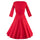 Woman Splicing Solid Color Vintage Dress   S - Mega Save Wholesale & Retail - 3