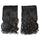 Thick Hair Extension Long Curled Hair 5 Cards Wig black brown - Mega Save Wholesale & Retail - 1