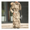 Big Fur Collar Plus Size Extra Long Thick Slim Down Coat    camouflage    S - Mega Save Wholesale & Retail - 2