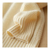 Pullover High Collar Wool Kintwear Sweater  white   S - Mega Save Wholesale & Retail - 3
