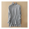 Pullover High Collar Wool Kintwear Sweater   light grey   S - Mega Save Wholesale & Retail - 1