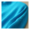 Pullover High Collar Wool Kintwear Sweater   peacock blue  S - Mega Save Wholesale & Retail - 2