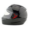 Motorcycle Motor Bike Scooter Safety Helmet 168   bright black - Mega Save Wholesale & Retail - 1