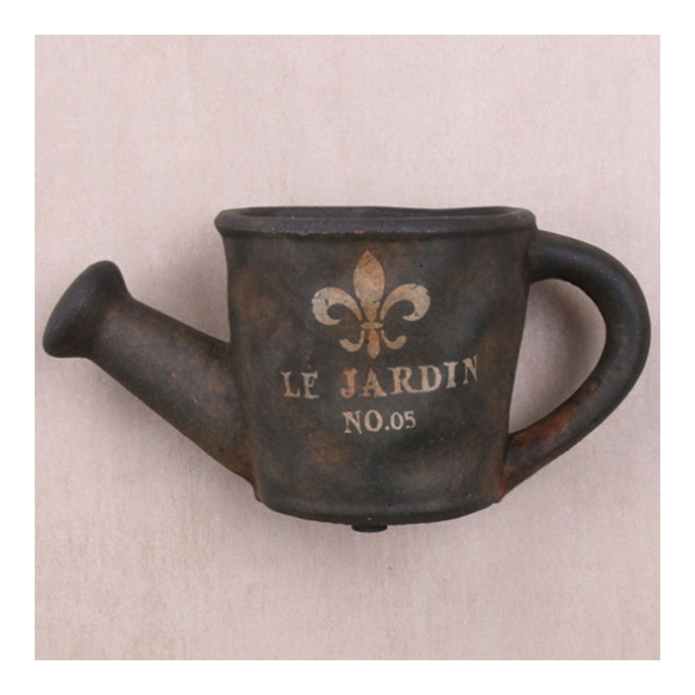 Vintage Cement Flowerpot Wall Hanging Decoration   small - Mega Save Wholesale & Retail - 1