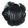 Wig Flower Hair Pack with Tuck Comb Bun   black HDFB-1# - Mega Save Wholesale & Retail - 3