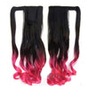 Magic Tape Gradient Ramp Horsetail Wig Curled    BlackTPink - Mega Save Wholesale & Retail