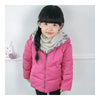 Winter Child Hooded Down Coat Boy Girl Warm    rose red  90cm - Mega Save Wholesale & Retail - 1