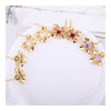 Flower 18K Gold Galvanized Austrian Zircon Ear Studs    white - Mega Save Wholesale & Retail - 3