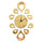 Creative Flower Mirror Quartz Wall Clock   golden - Mega Save Wholesale & Retail