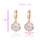 18K Gold Galvanized Zircon Earrings - Mega Save Wholesale & Retail - 5