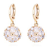 18K Gold Galvanized Zircon Earrings - Mega Save Wholesale & Retail - 1