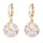18K Gold Galvanized Zircon Earrings - Mega Save Wholesale & Retail - 1