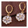 18K Gold Galvanized Zircon Earrings - Mega Save Wholesale & Retail - 2