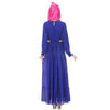 Muslim Chiffon Long Dress Sunday Clothes Long Sleeve   sapphire blue - Mega Save Wholesale & Retail - 3