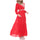 Muslim Chiffon Long Dress Sunday Clothes Long Sleeve  red - Mega Save Wholesale & Retail - 2