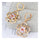 Flower Earrings 18K Gold Galvanized Zircon   pink - Mega Save Wholesale & Retail - 2