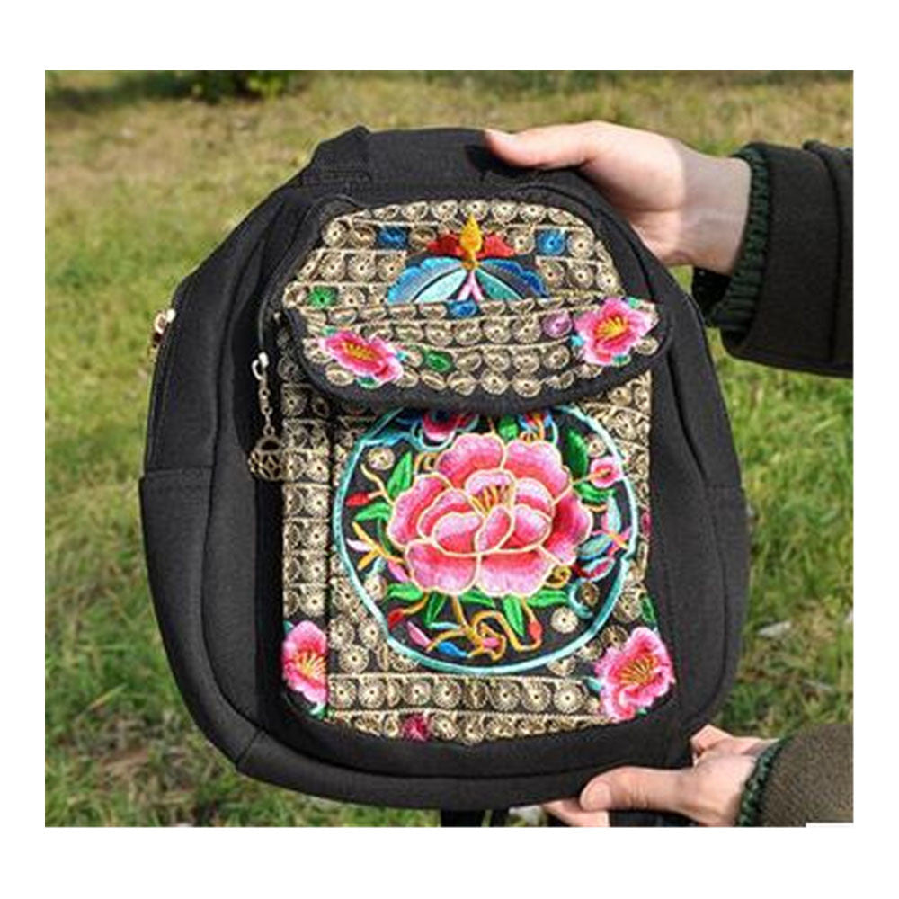 New National Style Emboridery Bag Original Dual-purpose Shoulders Bag Chest Bag Featured Emboridery Bag 93122   zamioculcas zamiifolia with flower - Mega Save Wholesale & Retail - 1