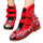 Flowers Vintage Beijing Cloth Shoes Embroidered Boots red - Mega Save Wholesale & Retail - 1