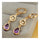 Water-drop Earrings 18K Gold Galvanized Zircon   green - Mega Save Wholesale & Retail - 4