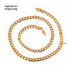 Galvanized High Emulational Women Men Necklace  yellow/60cm - Mega Save Wholesale & Retail - 5
