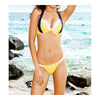 Swimwear Swimsuit Point Lace Macrame Bikini Women   yellow point  S - Mega Save Wholesale & Retail - 1