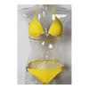 Swimwear Swimsuit Metal Buckle Women's Bikini Set   yellow  S - Mega Save Wholesale & Retail