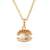 Fake Pearl Shell Necklace 18K Plated Gold - Mega Save Wholesale & Retail