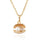 Fake Pearl Shell Necklace 18K Plated Gold 