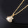Fake Pearl Shell Necklace 18K Plated Gold 