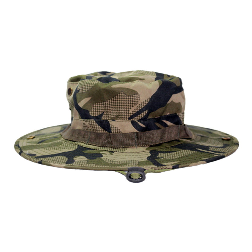 Outdoor Casual Combat Camo Ripstop Army Military Boonie Bush Jungle Sun Hat Cap Fishing Hiking   illustion